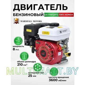 Бензиновый двигатель Marshall Motors GX 170F(SFT) картинка 4